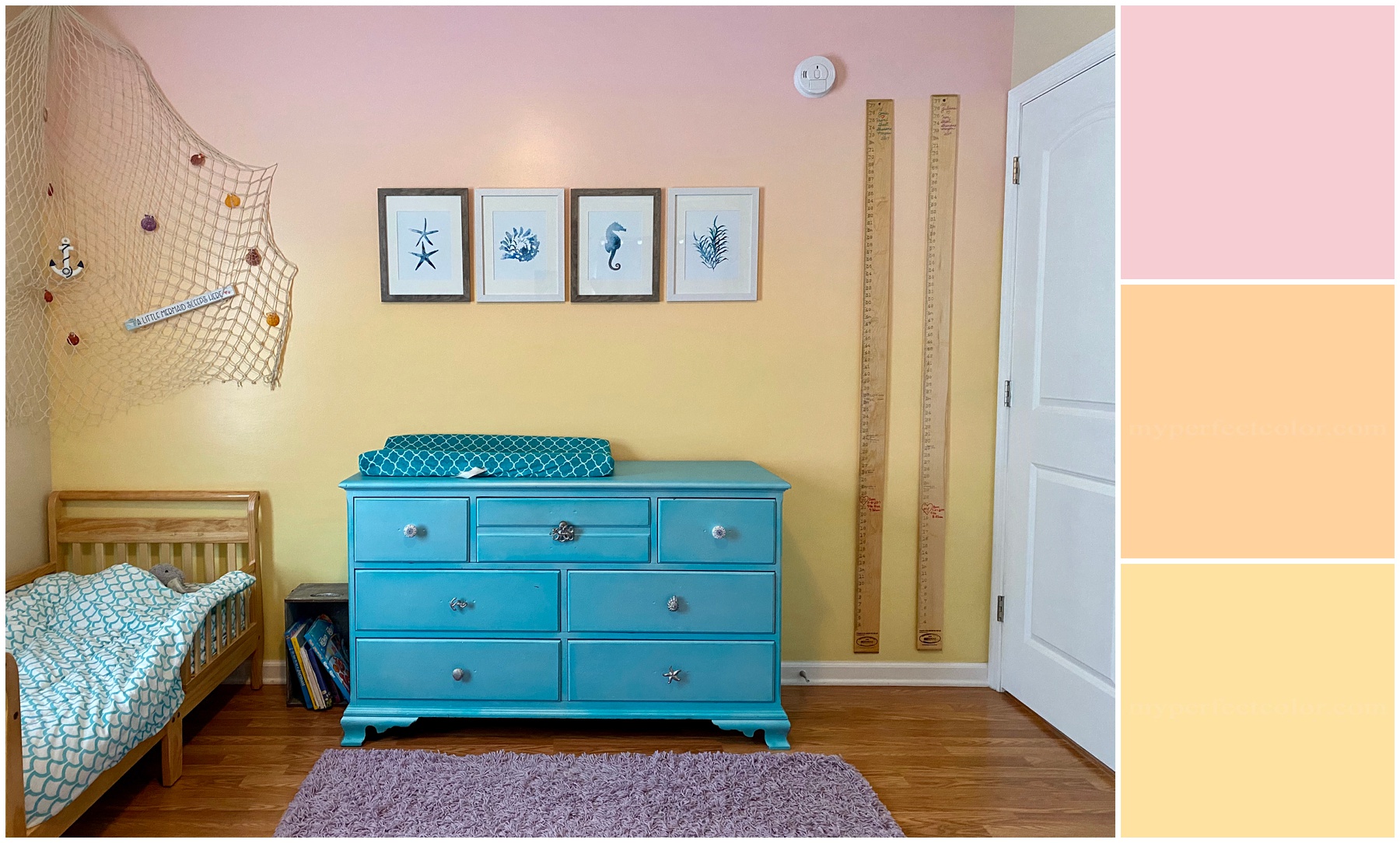 Ombre wall paint ideas