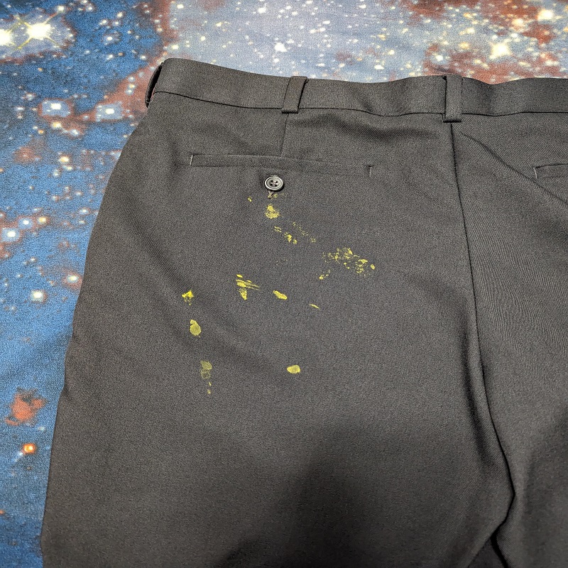 get washable paint out of clothes