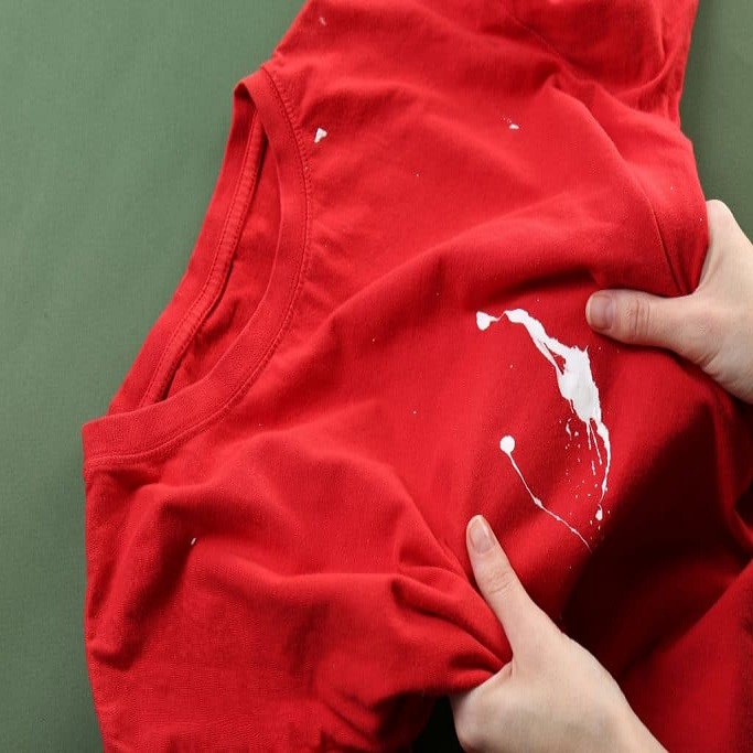 get washable paint out of clothes