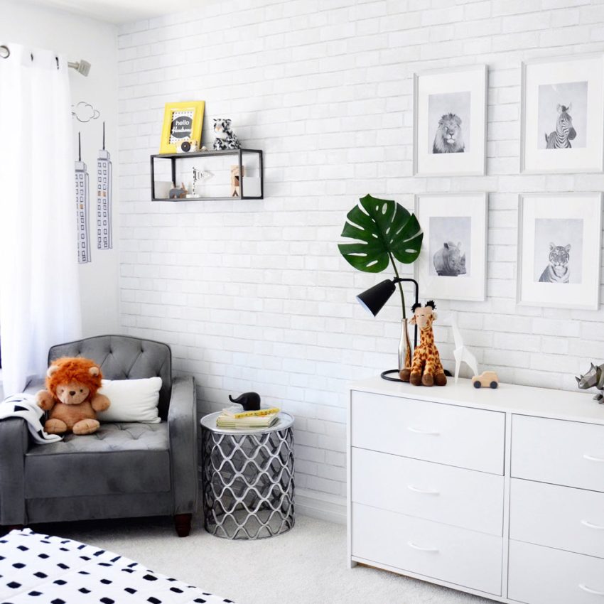 White wallpaper peel and stick