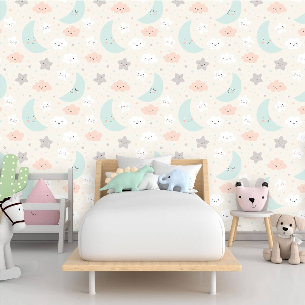 Peel and stick kids wallpaper