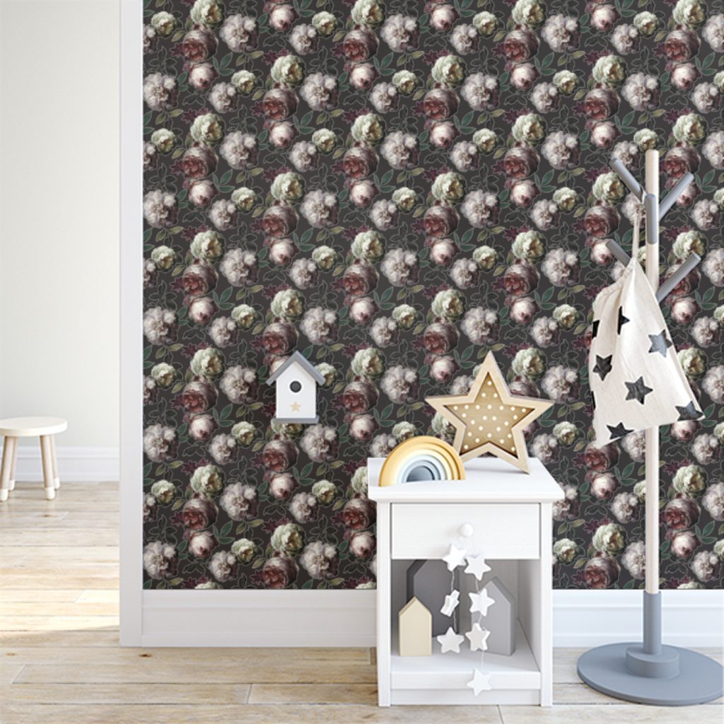 Peel and stick wallpaper installation