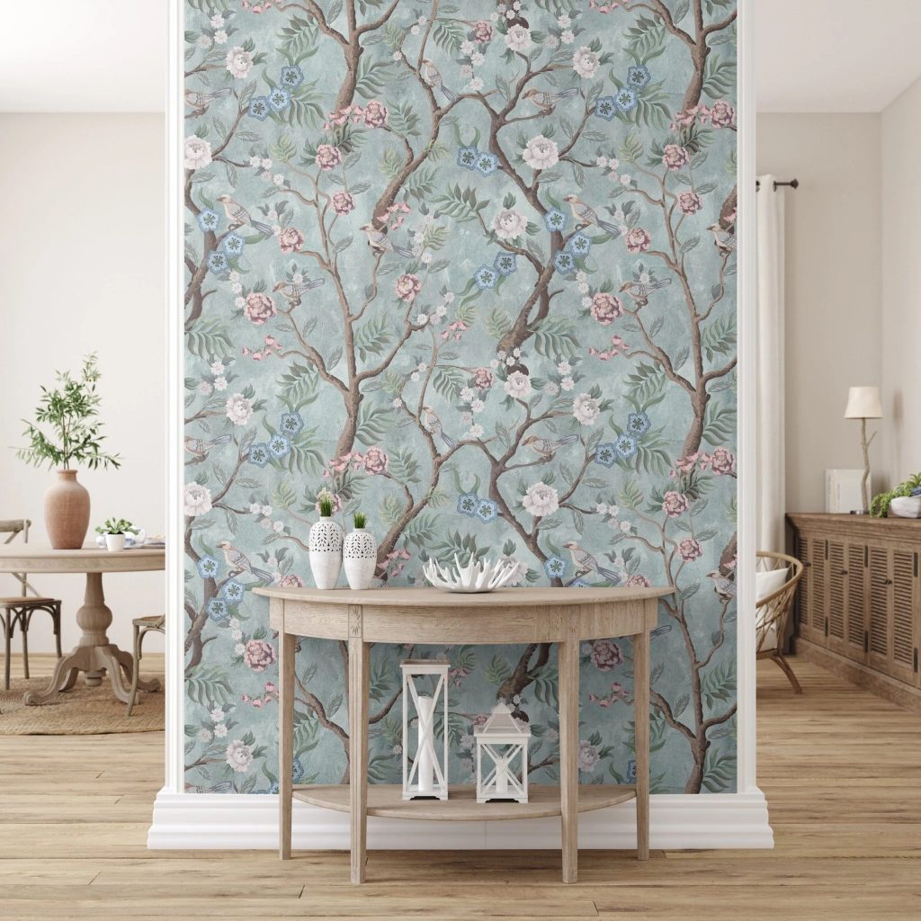 peel and stick wallpaper work in bathrooms